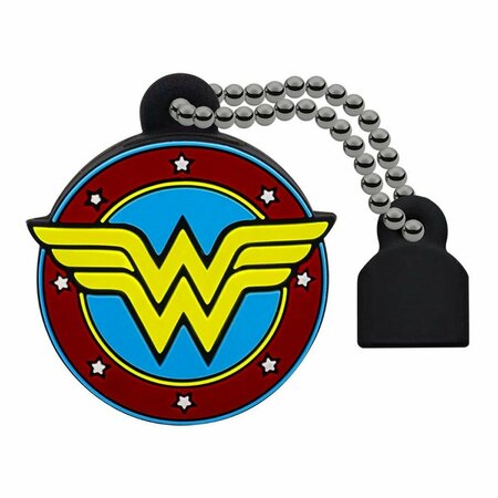 EMTEC DC Comics USB 2.0 Collectors 32GB Wonder Woman Flash Drive, Black ECMMD32GDCC03